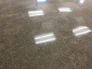 polished concrete with light reflection