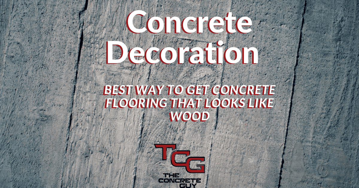 concrete wood floors