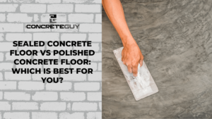 sealed concrete floor vs polished concrete floor