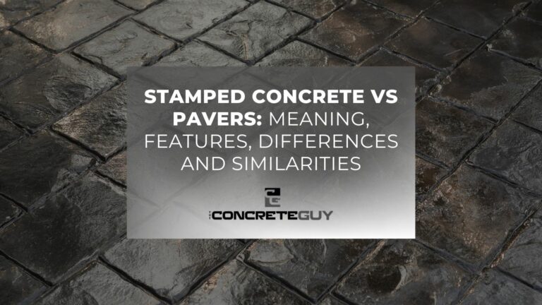 stamped concrete vs pavers