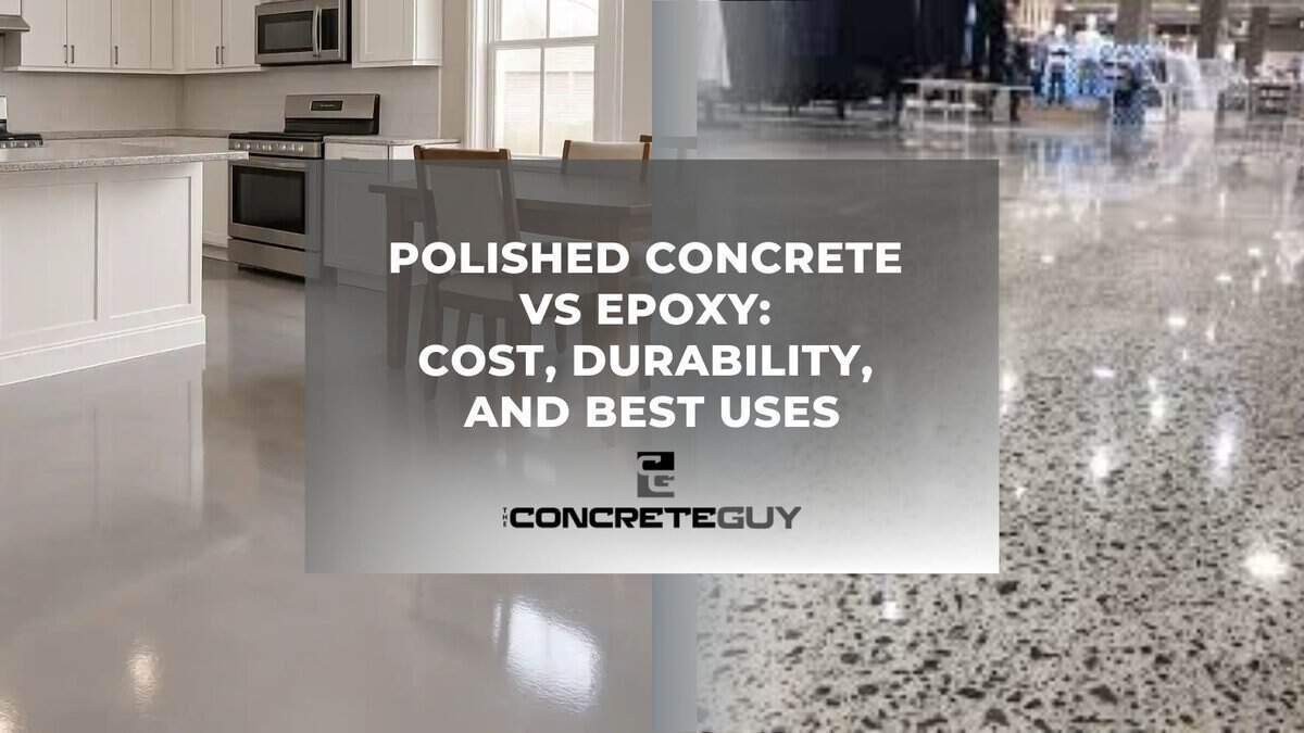 Polished Concrete vs Epoxy: Cost, Durability, and Best Uses
